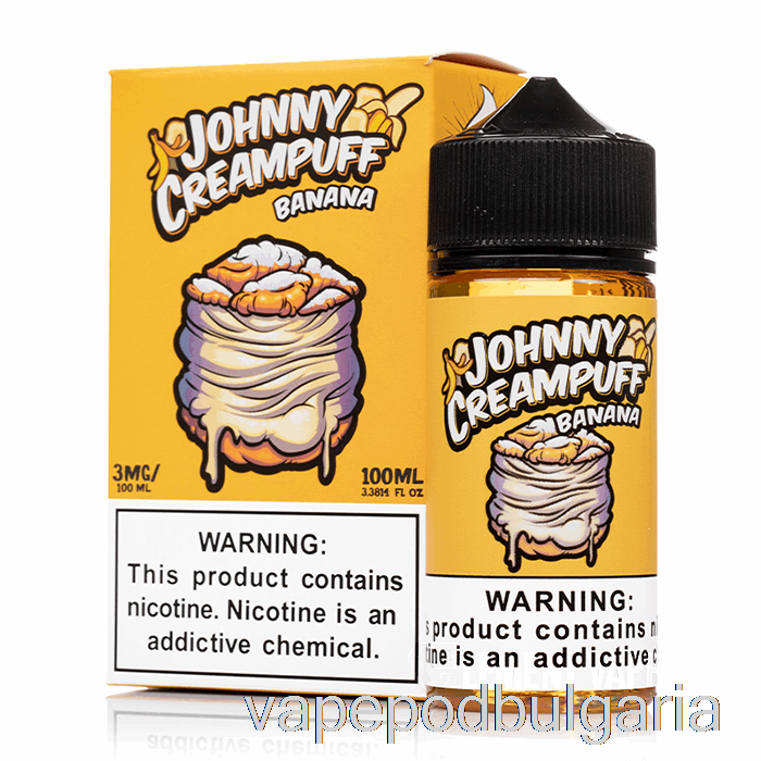 Vape Bulgaria Banana - Johnny Creampuff - 100мл 6мг